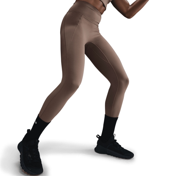 Nike Universa 7/8 Tights - Mink Brown/Smoke Grey/Black