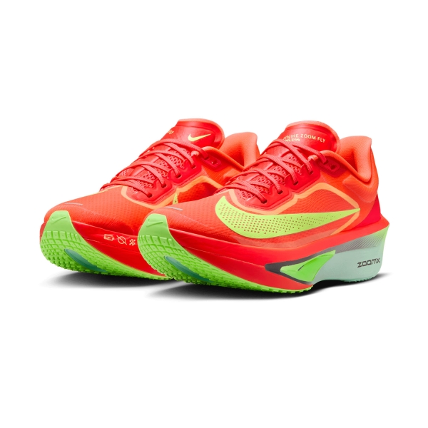 Nike Zoom Fly 6 - Bright Crimson/Cave Purple/Lime Blast