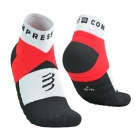 Compressport Ultra Trail Low V2.0 Socks - Fluo Red/White