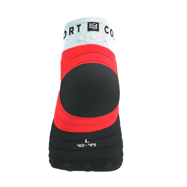 Compressport Ultra Trail Low V2.0 Socks - Fluo Red/White