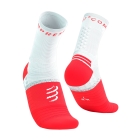 Compressport Pro Marathon V2.0 Socks - Fluo Red/White