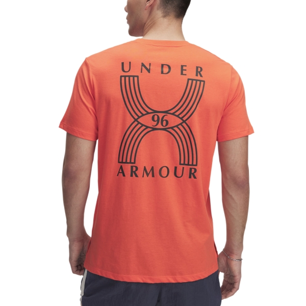 Under Armour 96 T-Shirt - Fire/Downpour Gray