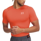 Under Armour HeatGear Compression Logo Camiseta - Fire/White