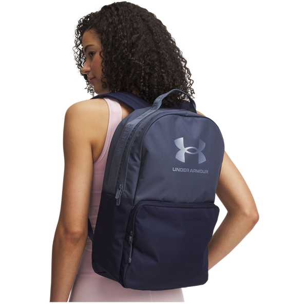 Under Armour Loudon Backpack - Downpour Gray/Midnight Navy/Metallic Gravel