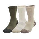 Under Armour Performance Tech Crew x 3 Calze - City Khaki/Ivory Dune/Taupe Dusk