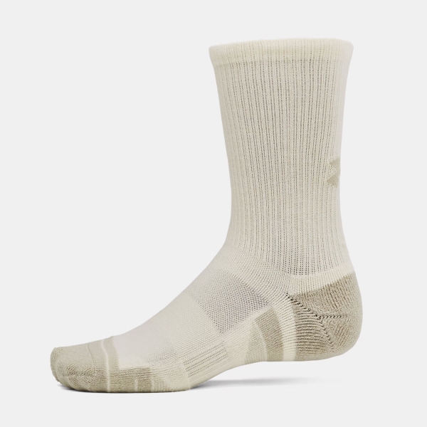 Under Armour Performance Tech Crew x 3 Calze - City Khaki/Ivory Dune/Taupe Dusk