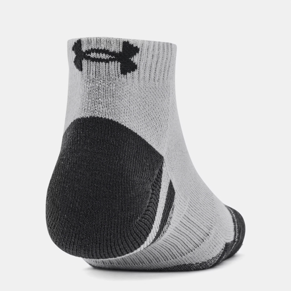 Under Armour Performance Tech Low x 3 Calze - Mod Gray/White/Jet Gray