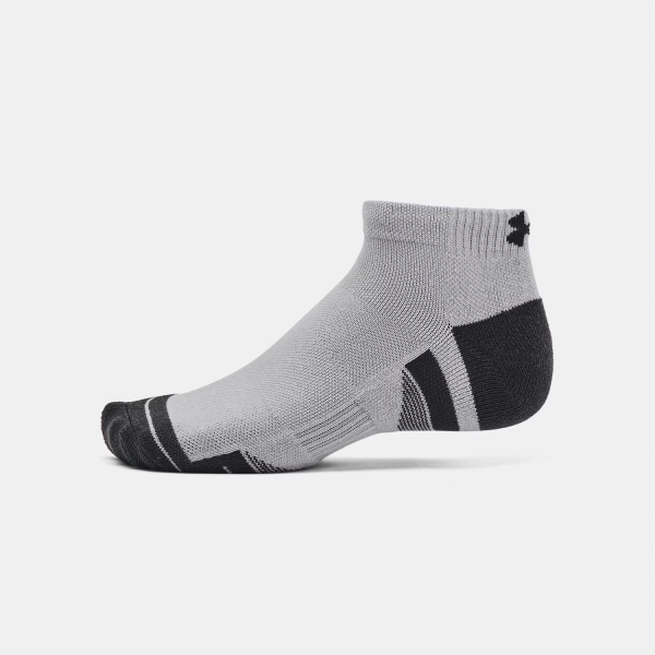 Under Armour Performance Tech Low x 3 Calze - Mod Gray/White/Jet Gray