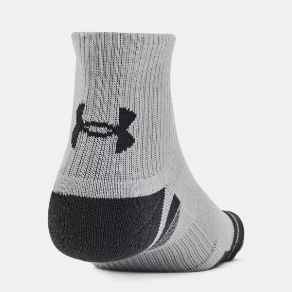 Under Armour Performance Tech Quarter x 3 Calcetines - Mod Gray/White/Jet Gray