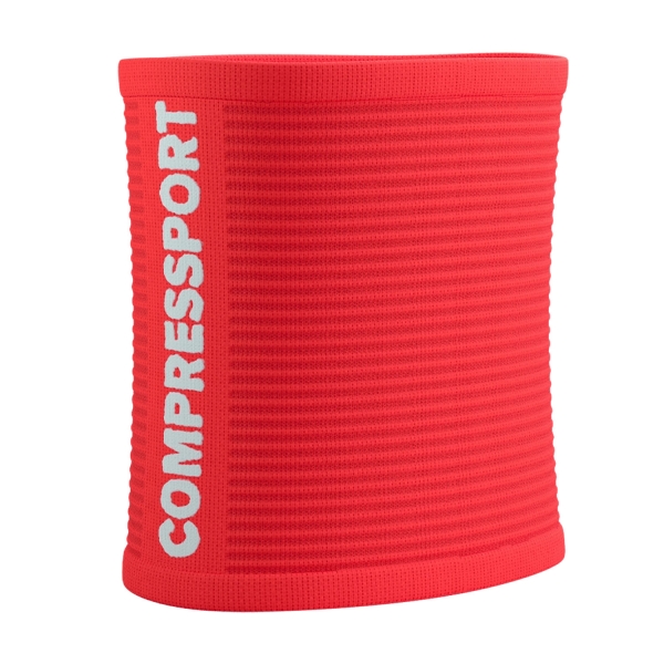 Compressport 3D Dots Polsini - Fluo Red/White