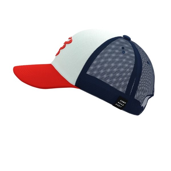 Compressport Trucker Logo Cappello - Sugar/Blues