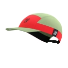 Compressport 5 Panel Light Cappello - Nile/Fluo Red