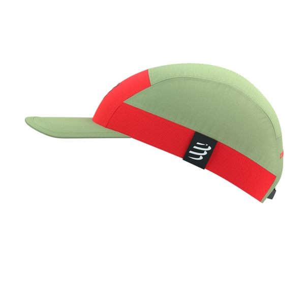 Compressport 5 Panel Light Cappello - Nile/Fluo Red