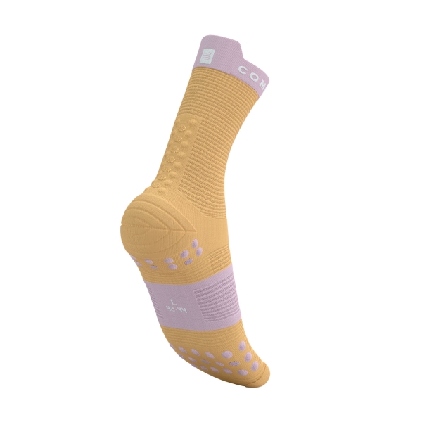 Compressport Pro Racing V4.0 Socks - Buff Orange/Roseate