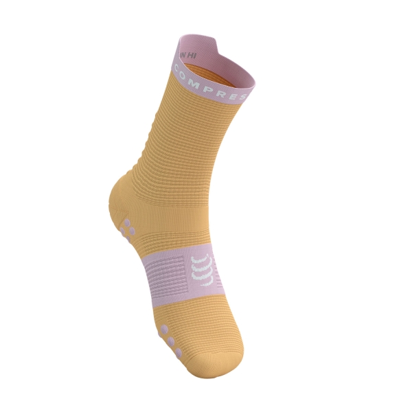 Compressport Pro Racing V4.0 Socks - Buff Orange/Roseate
