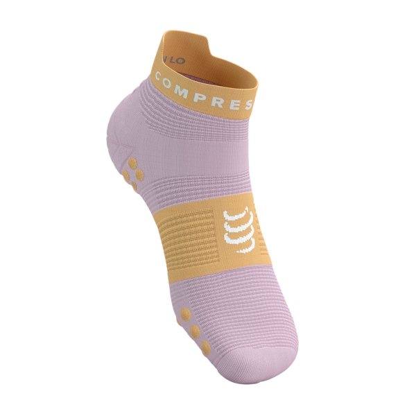 Compressport Pro Racing V4.0 Logo Socks - Roseate/Buff Orange