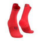 Compressport Pro Racing V4.0 Trail Calze - Fluo Red/Black