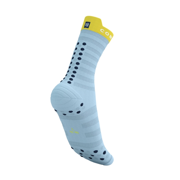 Compressport Pro Racing V4.0 Ultralight Calze - Cashmere Blue/Maize