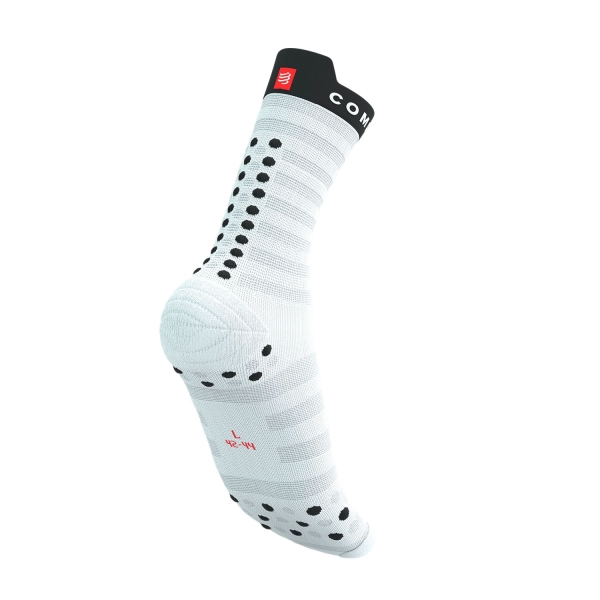 Compressport Pro Racing V4.0 Ultralight Calze - White/Fluo Red/Black