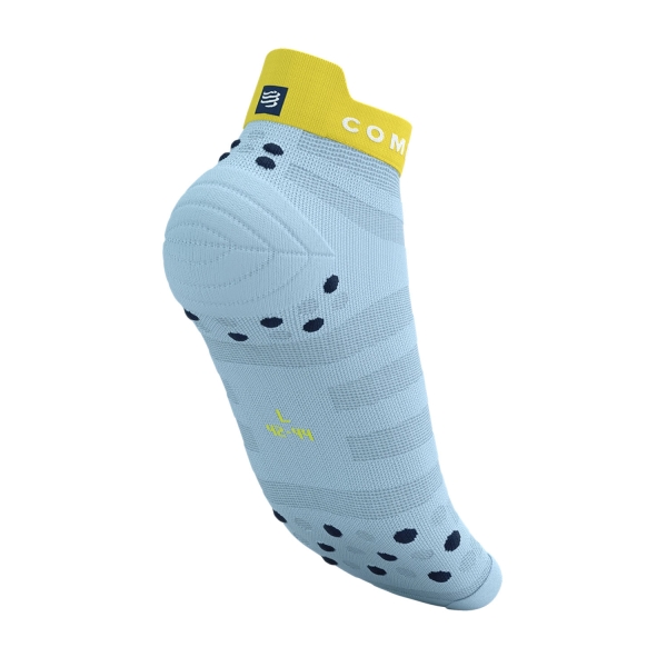 Compressport Pro Racing V4.0 Ultralight Logo Socks - Cashmere Blue/Maize