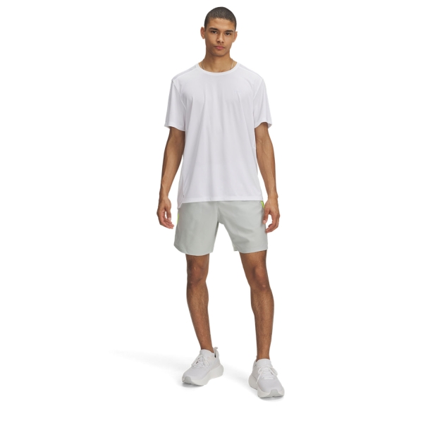 Under Armour Launch 7in Shorts - Hydro Green/High Vis Yellow/Reflective