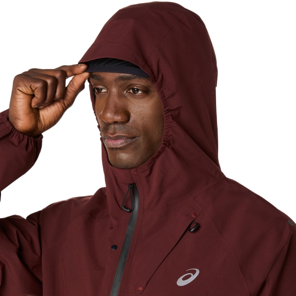 Asics Metarun Waterproof Giacca - Dark Red Planet