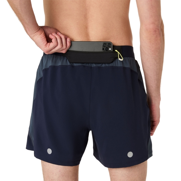 Asics Road Logo 5in Pantaloncini - Midnight