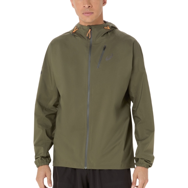 Giacche Trail Running Uomo Asics Fujitrail Elite Giacca  Mantle Green 2011D265301