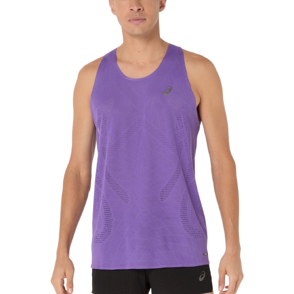 Canotta Running Uomo ASICS Metarun Canotta  Edo Purple 2011D287500