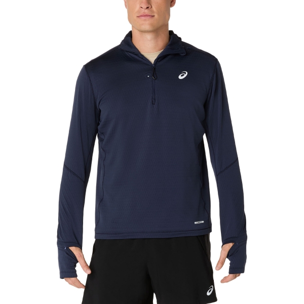 Felpa Running Uomo ASICS Road Winter Felpa  Midnight 2011D359400