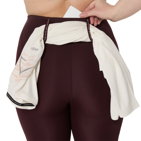 Asics Road High Waist 8in Sprinter Pantaloncini - Dark Currant