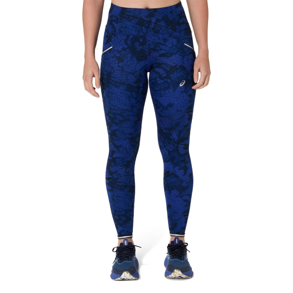 Tights Running Donna ASICS Road LiteShow Pro Tights  Performance Black/Dark Cobalt 2012D291001