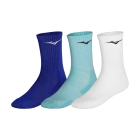 Mizuno Logo x 3 Socks - White/Ether/Bellwether