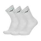 Mizuno Line x 3 Calze - White/Neo Mint