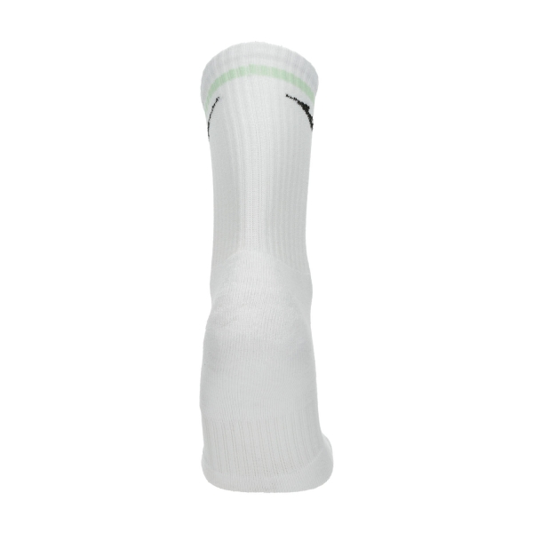 Mizuno Line x 3 Socks - White/Neo Mint