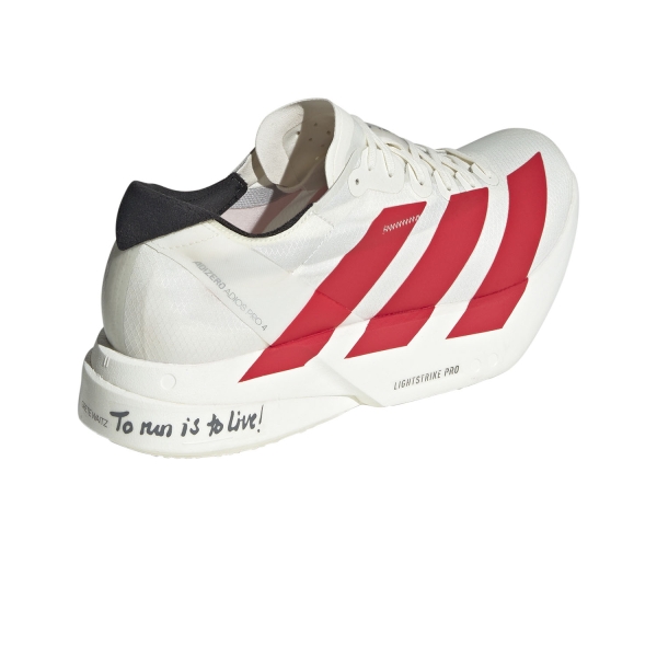 adidas adizero adios Pro 4 - Off White/Better Scarlet/Core Black