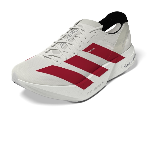 adidas adizero adios Pro 4 - Off White/Better Scarlet/Core Black