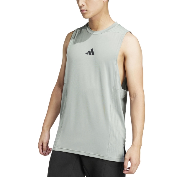 Top Training Hombre adidas Intensity Top  Silver Green JI8174