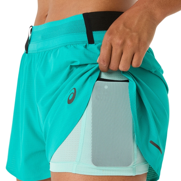 Asics Metarun 3in Shorts - Wave Teal