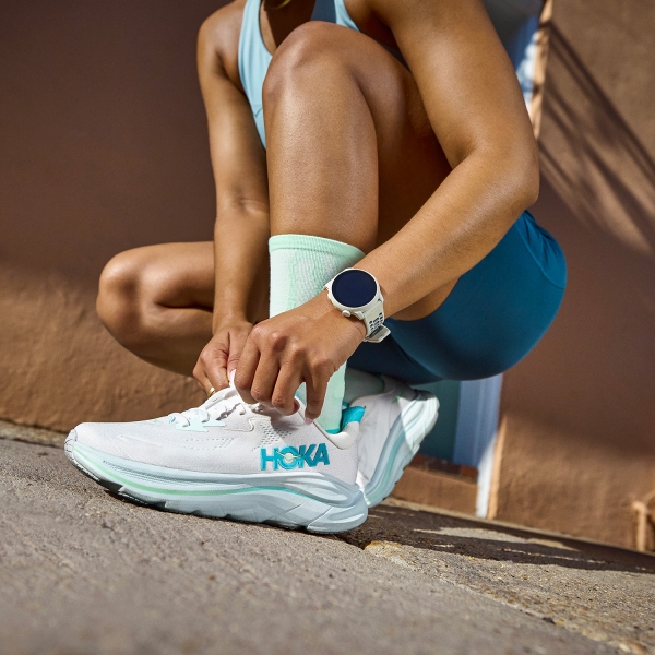 Hoka Clifton 10 - White/Cielo Blue