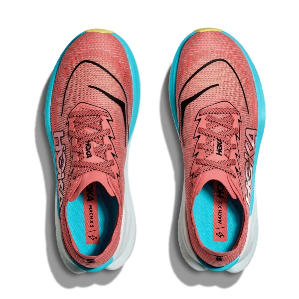 Hoka Mach X 2 - Grapefruit/Electric Coral