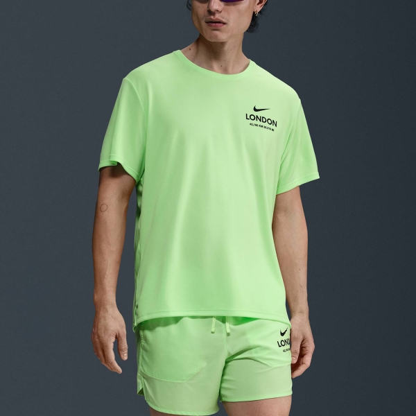Maglietta Running Uomo Nike City Miler Maglietta  Lime Blast IF5753337
