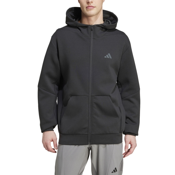 Giacca e Felpa da Allenamento Uomo adidas D4T Logo Felpa  Black IY1131