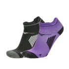 Mizuno Active x 2 Socks - Paisley Purple/Black