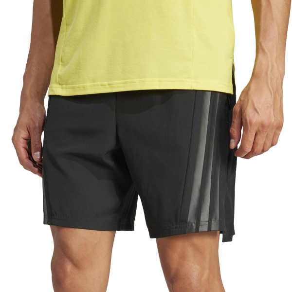 Pantaloncino Training Uomo adidas D4t 3 Stripes 7in Pantaloncini  Black JE56827in