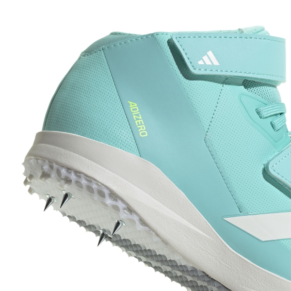 adidas adizero Javelin Mid - Flash Aqua/Zero Metallic/Lucid Lemon