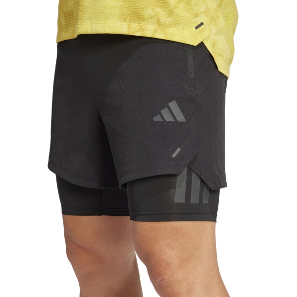 Pantaloncino Training Uomo adidas Power 2 in 1 5.5in Pantaloncini  Black/Carbon JI8203