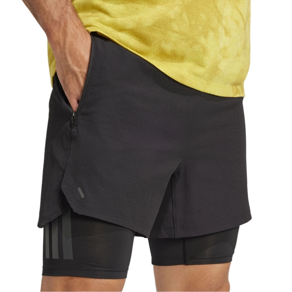 adidas Power 2 in 1 5.5in Pantaloncini - Black/Carbon