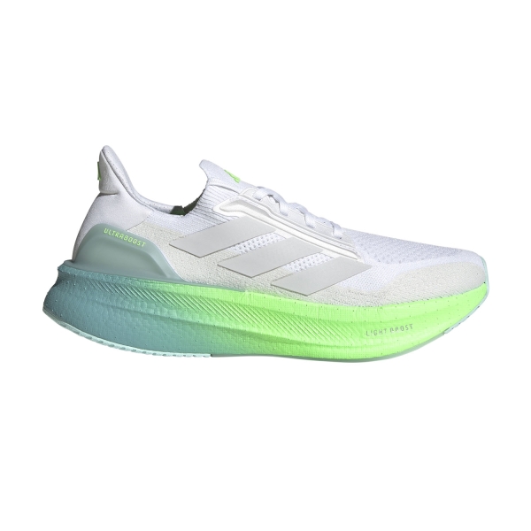 Scarpe Running Neutre Uomo adidas Ultraboost 5X  FTWR White/Dash Grey/Lime Burst JQ2919