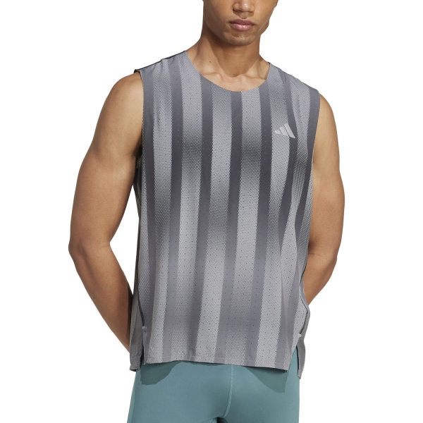 Canotta Running Uomo adidas adizero Pro Canotta  Grey Three/Grey Five JV9290